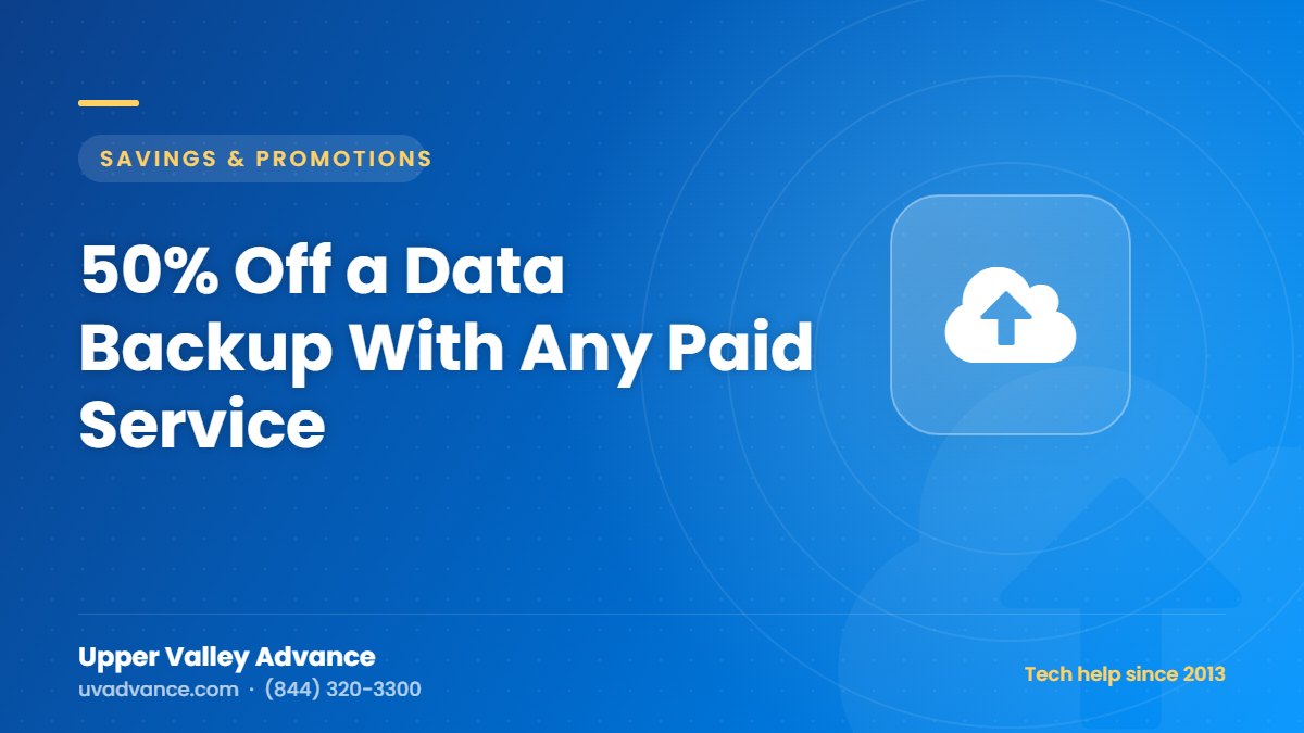 50% Off a Data Backup With Any Paid Service 50% Off a Data Backup With Any Paid Service
