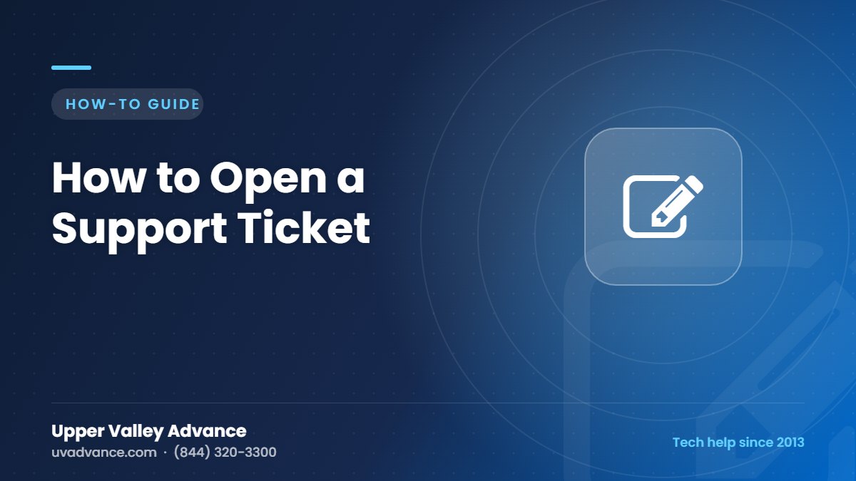 How to Open a Support Ticket How to Open a Support Ticket