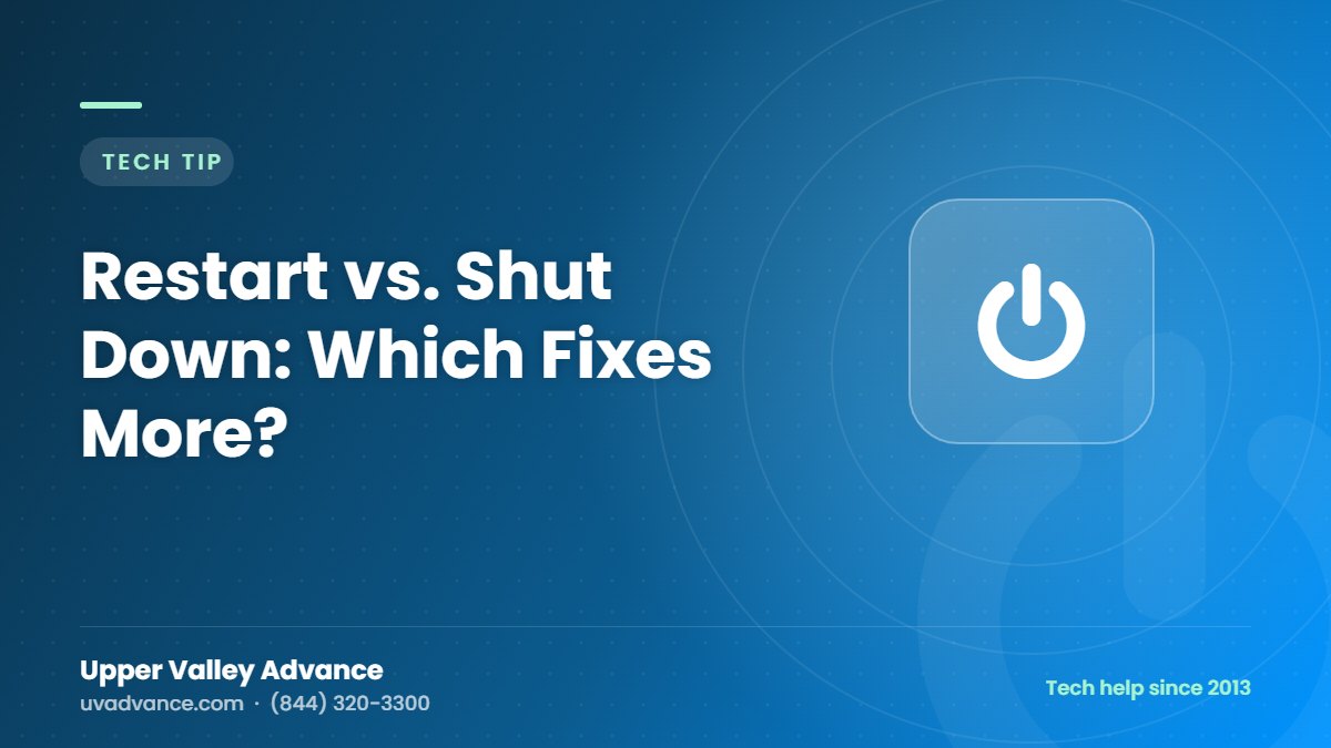 Restart vs. Shut Down: Which Fixes More? Restart vs. Shut Down: Which Fixes More?