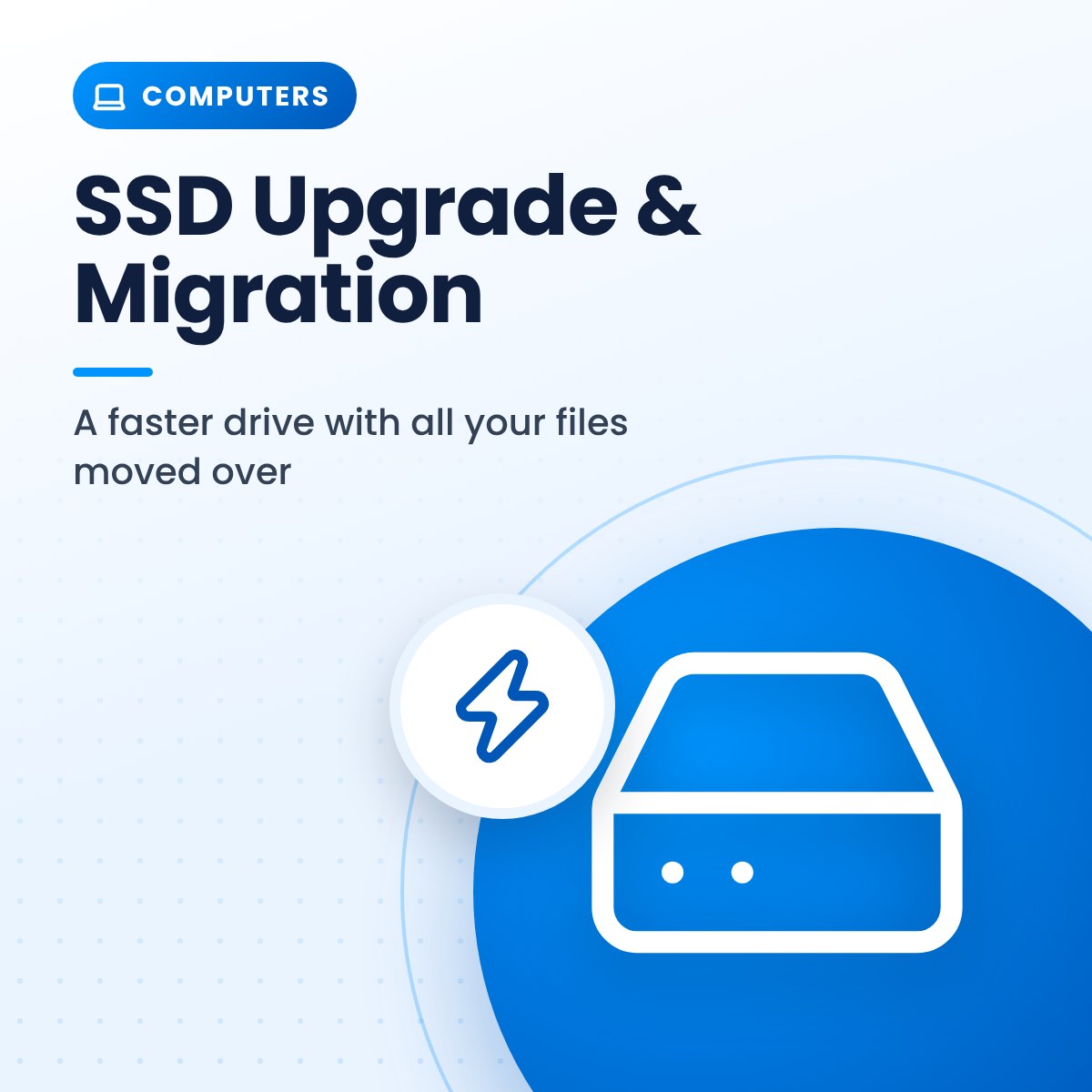 SSD Upgrade & Drive Migration SSD Upgrade & Drive Migration | Upper Valley Advance